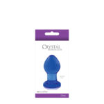 Butt Plug Crystal Small Blue