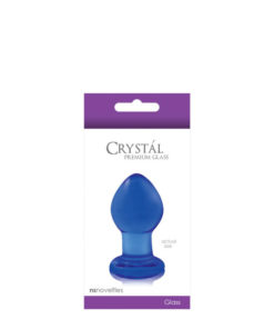 Butt Plug Crystal Small Blue