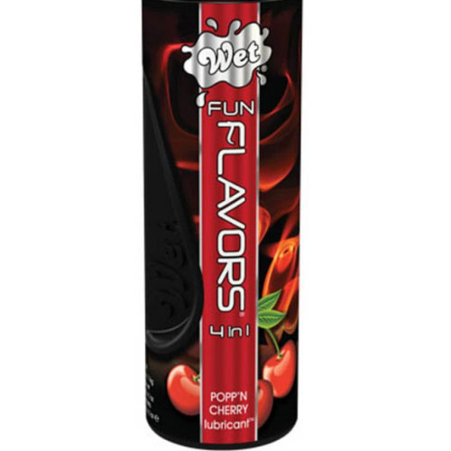 Lubrifiant Comestibil Wet Fun Flavors 4-in-1 PoppN Cherry 4 in 1