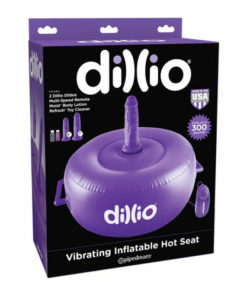 Minge Gonflabila Dillio Vibrating Hot Seat albastru