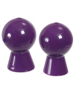 Nipple Sucker Pair in Shiny Purple