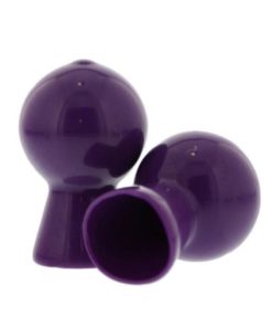 Nipple Sucker Pair in Shiny Purple