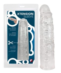 Prelungitor Penis XTension Sleeve Transparent 22 cm