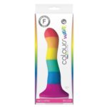 dildo curcubeu cu ventuza Colours Pride Edition ambalaj