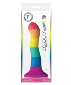 dildo curcubeu cu ventuza Colours Pride Edition ambalaj