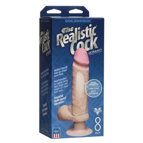 vibrator cu ventuza The Realistic Cock ambalaj