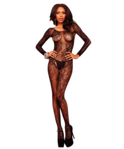 Catsuit Seamless Swirl Lace Bodystocking