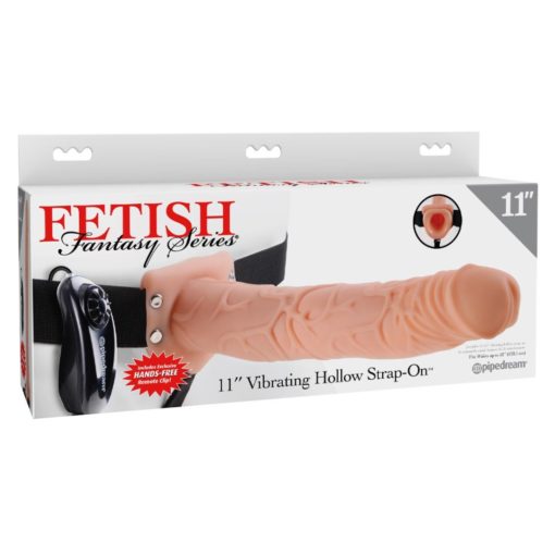 Strap On Barbati cu Vibratii Fetish Fantasy Hollow 30 cm