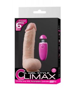 Vibrator G Girl Climax reincarcabil cu telecomanda ambalaj
