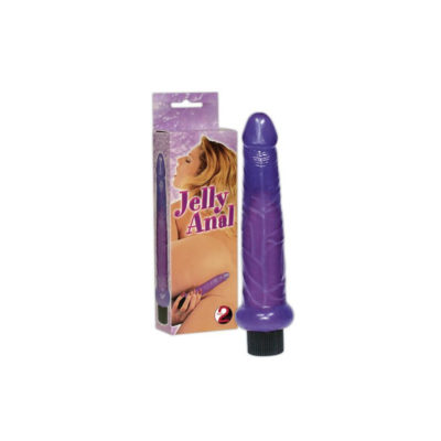 Vibrator Realistic Jelly Anal Purple 3