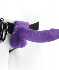 strap on cu testicule Vibrating Hollow Pipedream 7 INCH