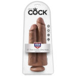 Dildo Dublu King Cock 9 INCH Two Cocks One Hole flesh ambalaj