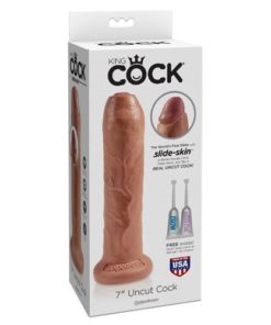 Dildo Realistic Uncut King Cock 7 INCH ambalaj