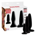 Set Butt Plug Black Mont Anal Trainer Kit ambalaj