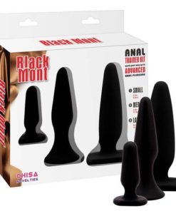 Set Butt Plug Black Mont Anal Trainer Kit ambalaj