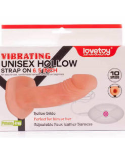 Strap On Vibrating Unisex Hollow 6.5 INCH Lovetoy ambalaj