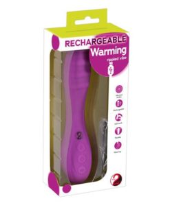 Vibrator reincarcabil cu incalzire Rippled Vibe ambalaj