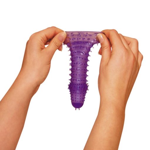Manson Penis Super Stretch Lilac Silicone Sleeve 15 cm