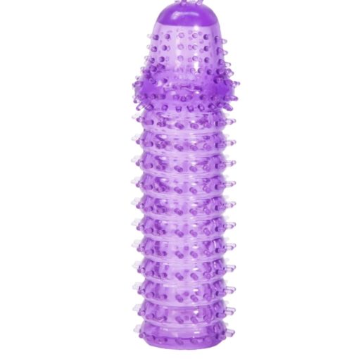 Manson Penis Super Stretch Lilac Silicone Sleeve 15 cm