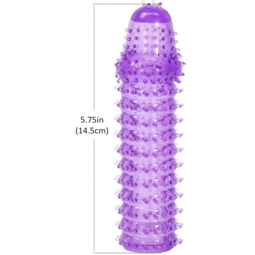 Manson Penis Super Stretch Lilac Silicone Sleeve 15 cm