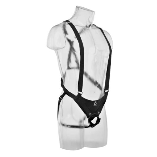 Strap-On Barbati King Cock Hollow Suspender System 28 cm