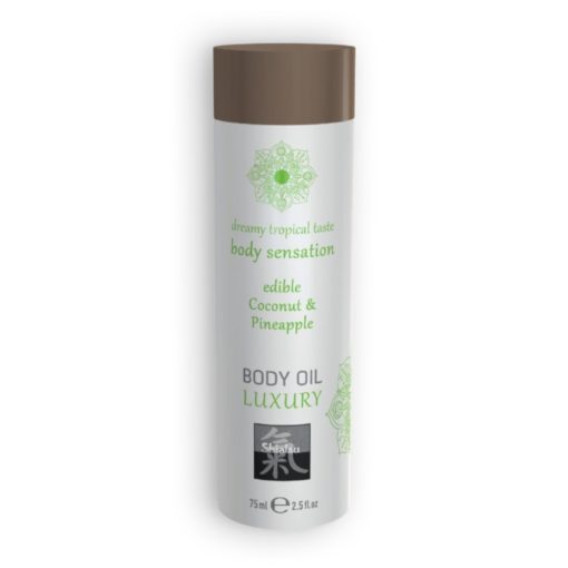 Ulei de Masaj Comestibil Cocos si Ananas Shiatsu 75 ml