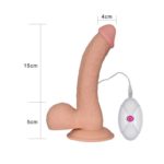 Vibrator Realistic Cu Telecomanda The Ultra Soft Dude 8.8 inch