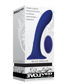 Vibrator cu Ventuza Blue Dream