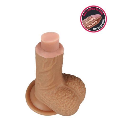 Dildo Realistic Dual Layered Silicone 21 cm