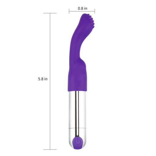 Glont Vibrator Rechargeable IJOY Versatile Tickler Purple - imagine 2