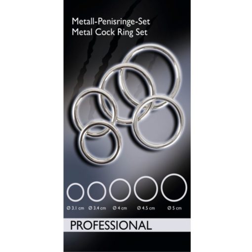 Bad Kitty Set of 5 Metal Rings