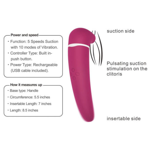 Vibrator Toyz4Partner Premium Vacuum Suction Stimulator Clitoris - imagine 3