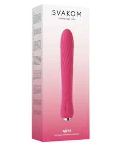 Vibrator cu Incalzire Svakom Anya Plum Red