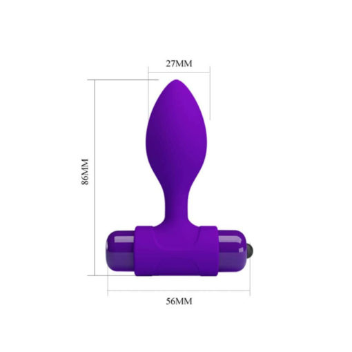Butt Plug cu Vibratii Pretty Love Vibra Purple - imagine 6