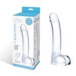 Dildo Sticla Realistic Curved Glass G-Spot