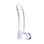 Dildo Sticla Realistic Curved Glass G-Spot jucarii erotice