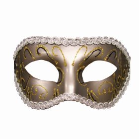 Masca Fetish Grey Masquerade Masker 3