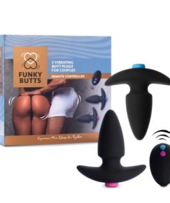 Set Butt Plug Cuplu FunkyButts Remote Controlled sex shop