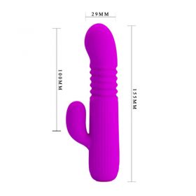 Vibrator Rabbit Pretty Love Leopold Purple 3