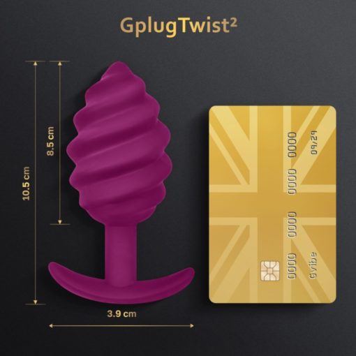 Dop Anal Gplug Twist 2 Sweet Raspberry G Vibe
