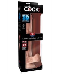 Dildo 3D Triple Density King Cock cu Testicule