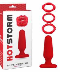 Set-Butt-Plug-His-Enlargement-Red