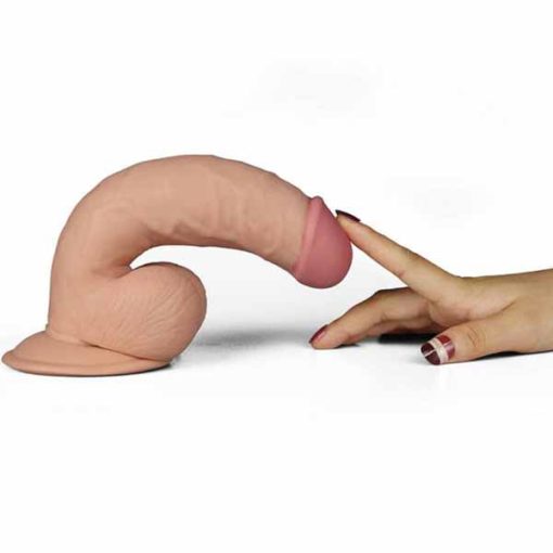 Vibrator cu Ventuza Ultra Soft Dude - imagine 4