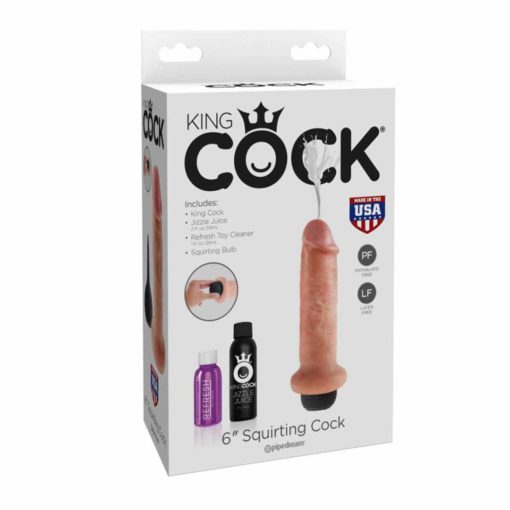 Dildo-Squirting--King-Cock-6-inch