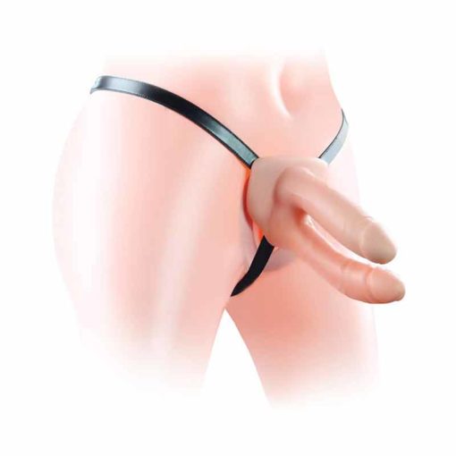 Strap-On Dublu Hollow 6 Inch - imagine 4