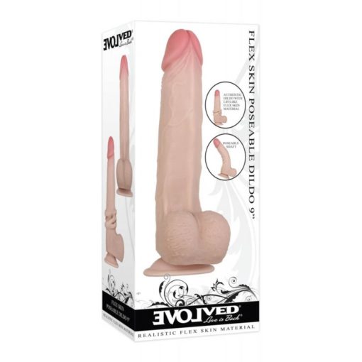 Dildo cu Ventuza Flexskin Poseable 9 Inch