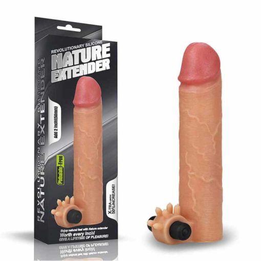 Prelungitor Penis cu Vibratii Silicone Extender 2