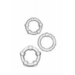 Set Inele Stay Hard Beaded Clear