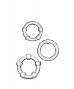 Set Inele Stay Hard Beaded Clear