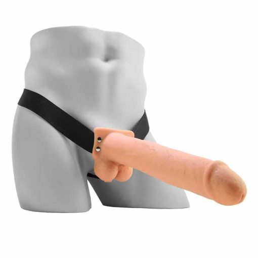 Strap-on Reincarcabil cu Testicule 11 Inch
